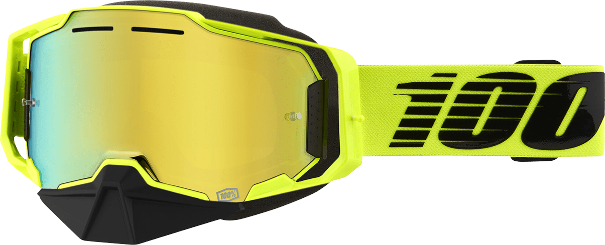 100% Armega Snow Goggles - Nuclear Citrus - Gold Mirror 50008 - 00003 - Moto - House MX