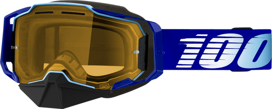 100% Armega Snow Goggles - Royal Yellow - Part Number 50007 - 00004 - Moto - House MX