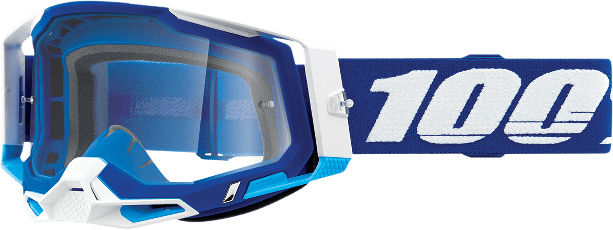 100% Racecraft 2 Goggles - Blue - Clear 50009 - 00002 - Moto - House MX