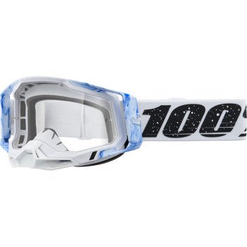 100% Racecraft 2 Goggles - Clear | Clear Vision | Maximum Grip | Ride Fearlessly - Moto - House MX