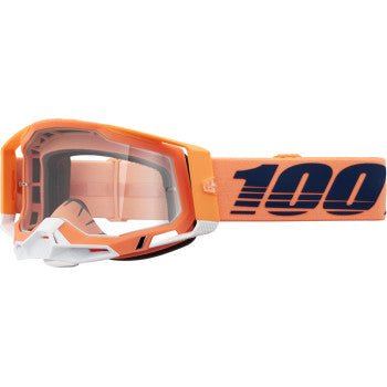 100% Racecraft 2 Goggles - Clear | Clear Vision | Maximum Grip | Ride Fearlessly - Moto - House MX