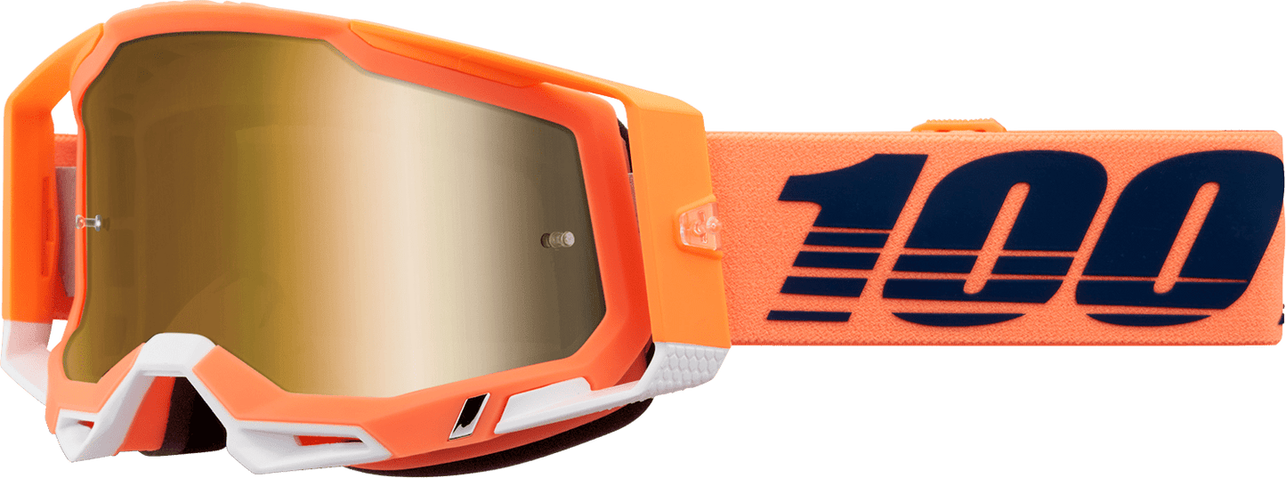 100% Racecraft 2 Goggles - Coral - True Gold Mirror 50010 - 00018 - Moto - House MX