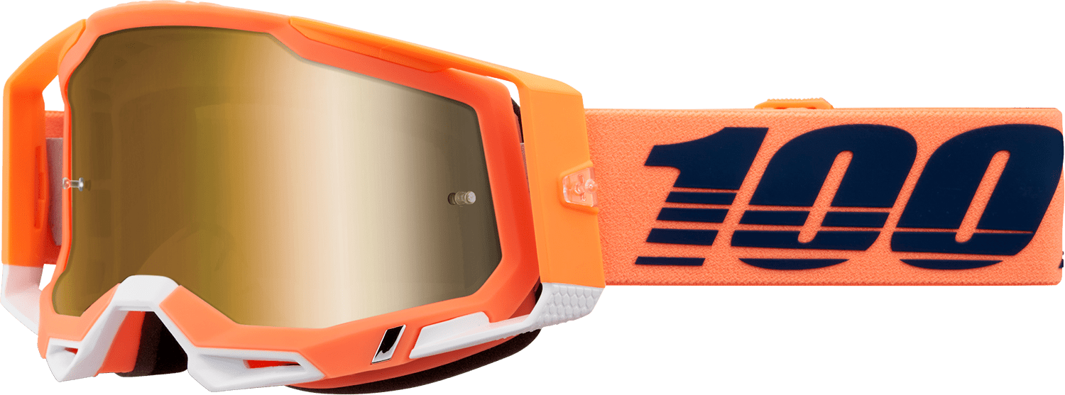 100% Racecraft 2 Goggles - Coral - True Gold Mirror 50010 - 00018 - Moto - House MX