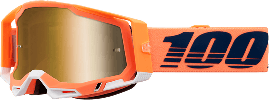 100% Racecraft 2 Goggles - Coral - True Gold Mirror 50010 - 00018 - Moto - House MX
