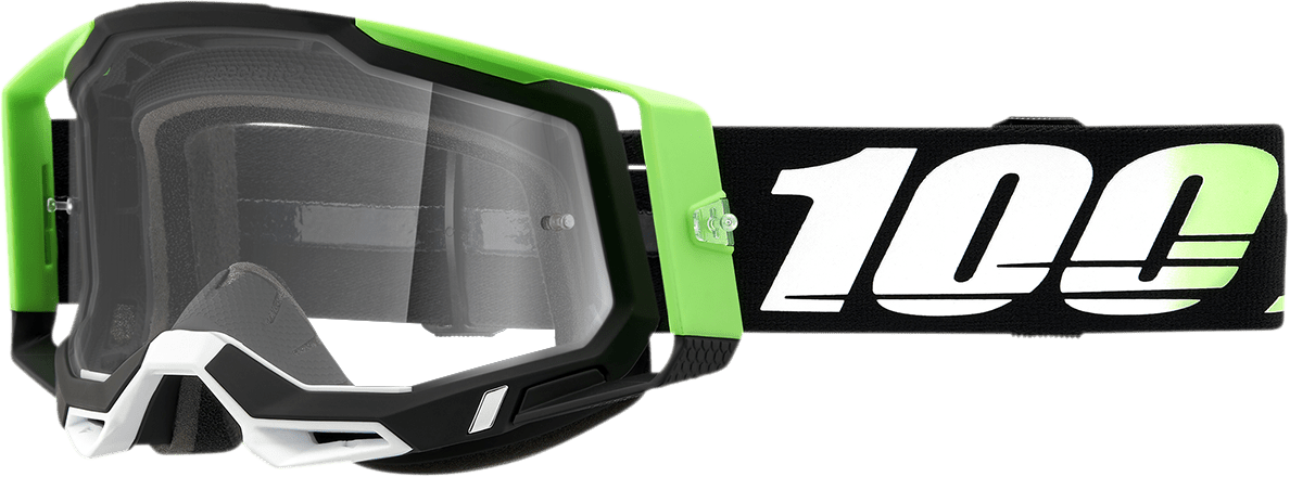 100% Racecraft 2 Goggles - Kalkuta - Clear - Part Number 50009 - 00006 - Moto - House MX