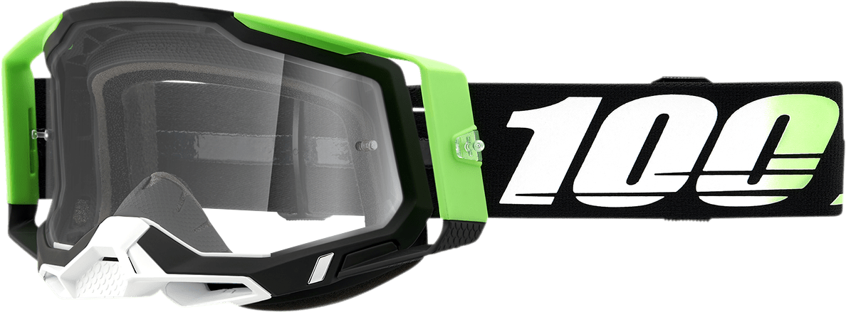 100% Racecraft 2 Goggles - Kalkuta - Clear - Part Number 50009 - 00006 - Moto - House MX