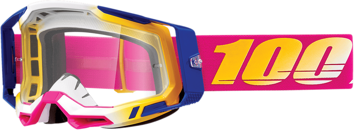 100% Racecraft 2 Goggles - Mission - Clear - Part Number 50009 - 00012 - Moto - House MX