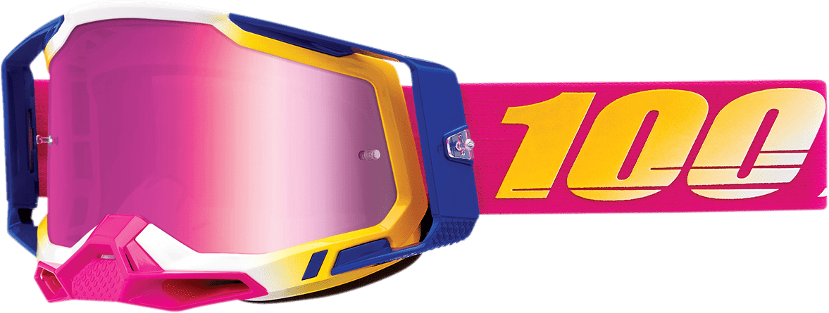 100% Racecraft 2 Goggles - Mission - Pink Mirror 50010 - 00012 - Moto - House MX