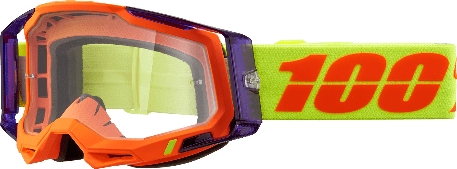 100% Racecraft 2 Goggles - Panam - Clear 50009 - 00021 - Moto - House MX