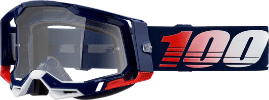 100% Racecraft 2 Goggles - Republic - Clear 50009 - 00022 - Moto - House MX