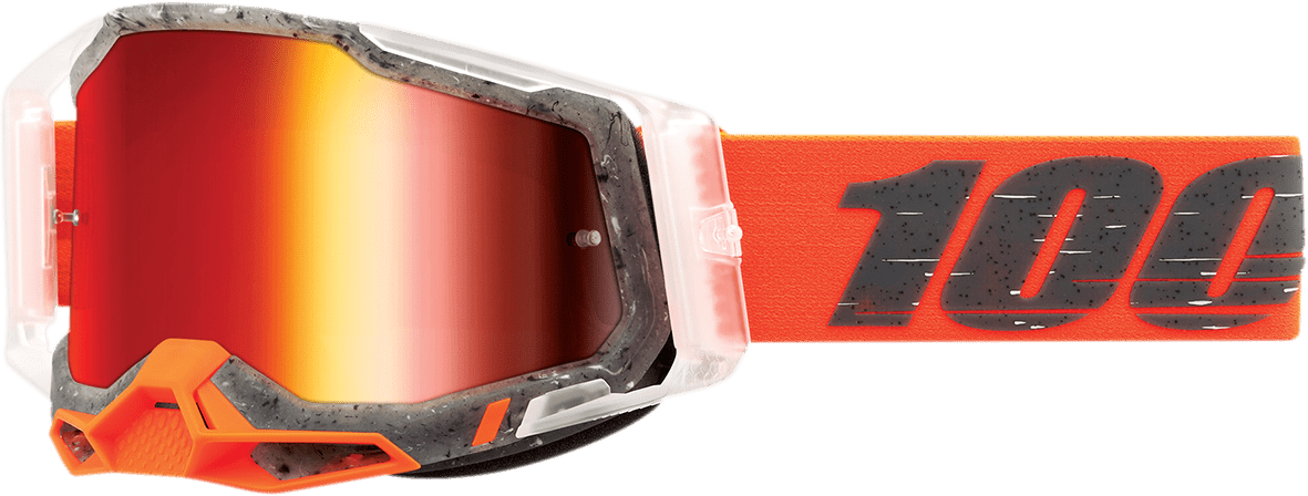 100% Racecraft 2 Goggles - Schrute - Red Mirror 50010 - 00014 - Moto - House MX