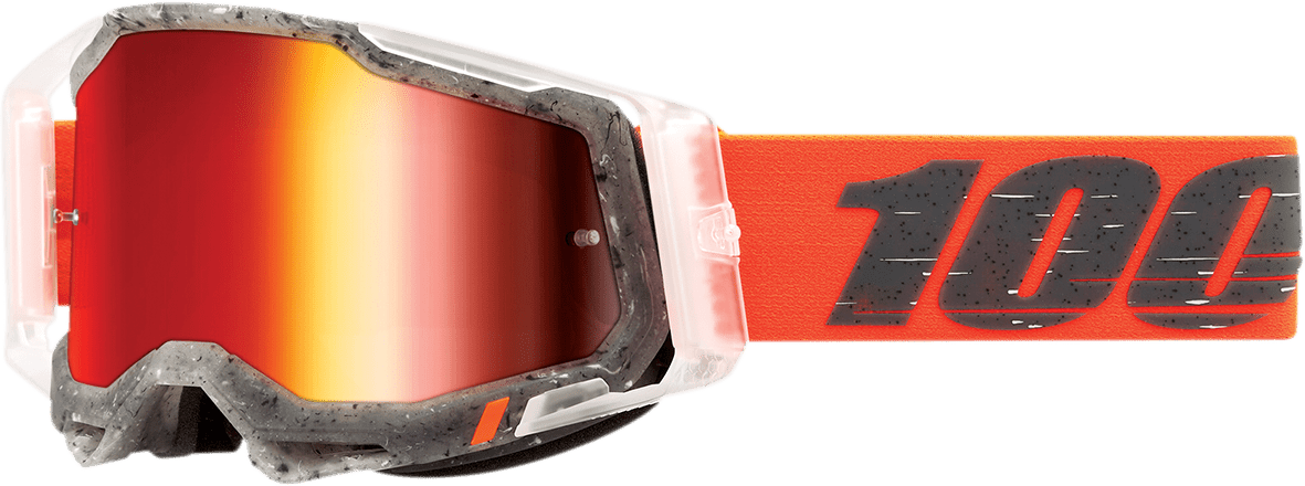 100% Racecraft 2 Goggles - Schrute - Red Mirror 50010 - 00014 - Moto - House MX