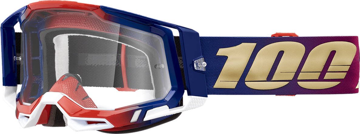 100% Racecraft 2 Goggles - United - Clear (Part Number: 50009 - 00009) - Moto - House MX