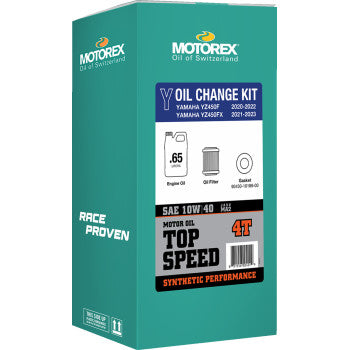Motorex 311244 Oil Change Kit 10W-40 2020-2023 Yamaha YZ450F YZ450FX
