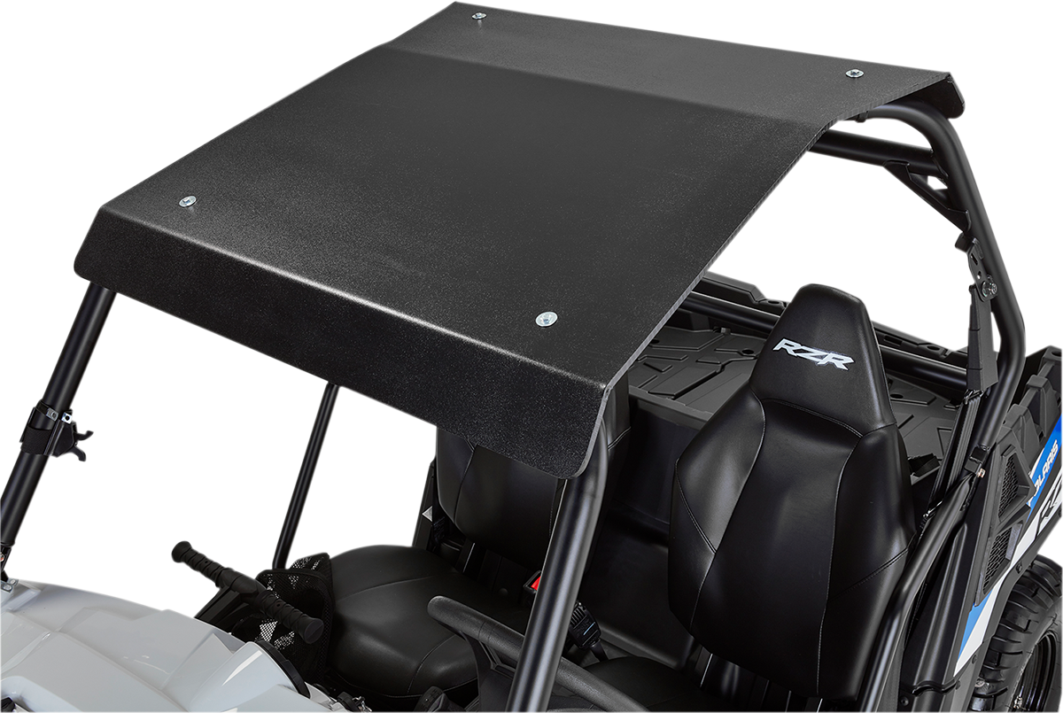 MOOSE OFFROAD V000181-11056M Black One-Piece Polyethylene UTV Roof with Integrated Storage Tray for Polaris RZR 570 800 900 - Moto-House MX