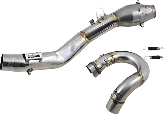 FMF Megabomb Head Pipe with Mid Pipe - Stainless Steel 045661