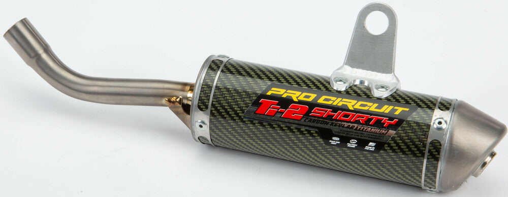 Pro Circuit  Ti-2 Carbon Kevlar, Titanium Shorty Silencer - 1152312K - 2019-2022 Husqvarna TC 125, Gas Gas MC 125 | Moto-House MX