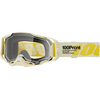00% Armega Motocross Goggles - 50004-00026 - Barley - Clear | Moto-House MX