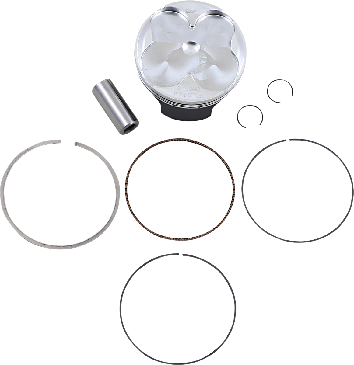 WOSSNER 8781DB Piston Kit - 76.97 mm for Suzuki Motorcycles 2000-2024