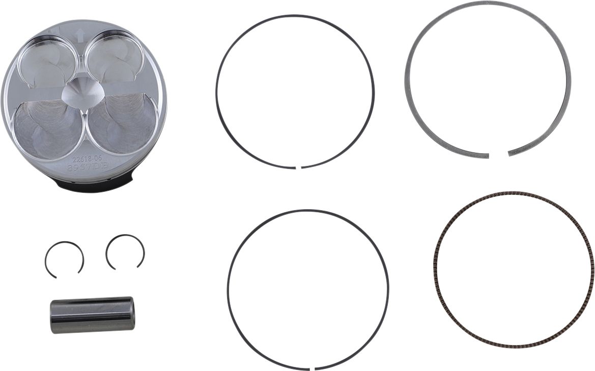 Wossner 8957DB 76.97mm Piston Kit Yamaha YZ250F Motocross Piston