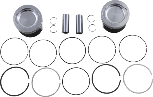 WOSSNER K8825DA-2 Piston Kit for Polaris 79.93mm 2-Stroke ATVs & Dirt Bikes
