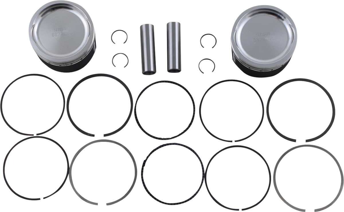 WOSSNER K8877DA-2 Piston Kit - 79.93 mm for Polaris ATV/UTV 2020-2024