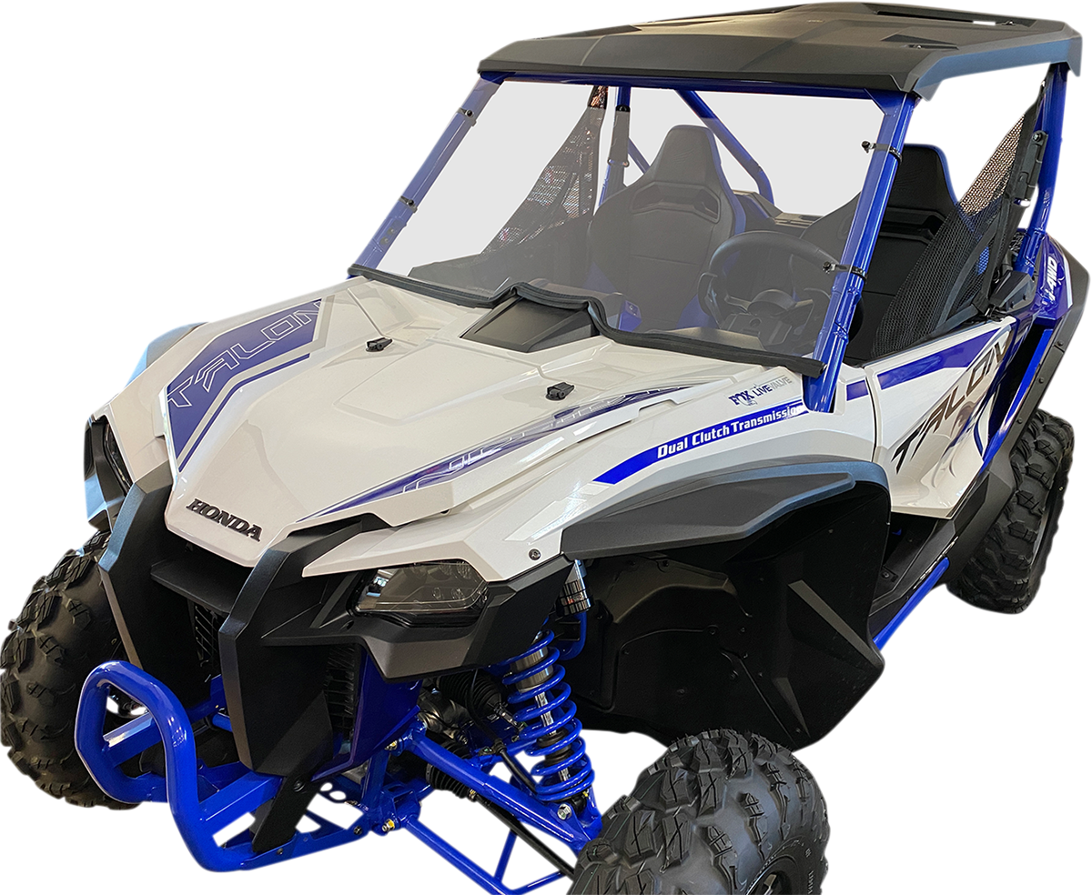 MOOSE OFFROAD V000222-12200M Clear Full Polycarbonate UTV Windshield for Honda Talon 1000R 1000X FOX Live Valve - Moto-House MX