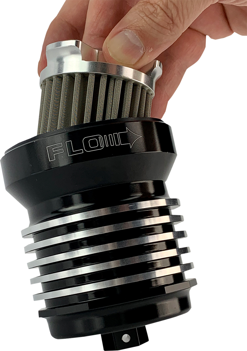 PC RACING Flo® PCS1BC Spin-On Oil Filter with Cooling Fins for Off-Road Vehicles