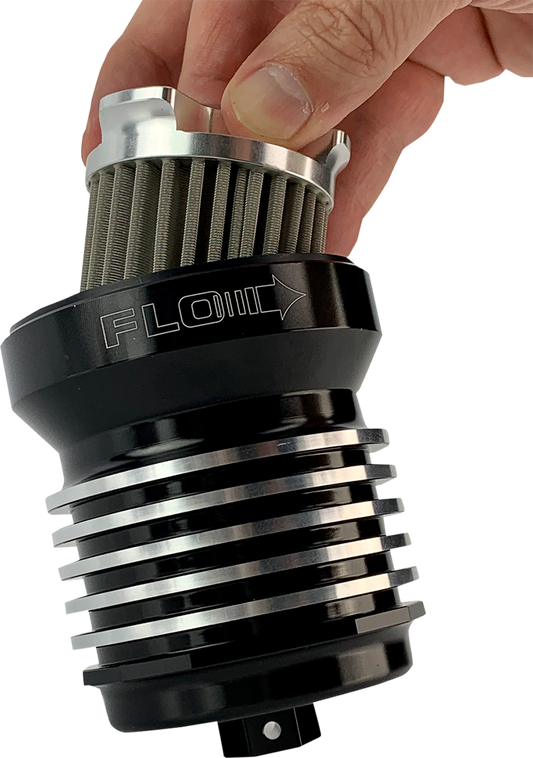 PC RACING Flo® PCS1BC Spin-On Oil Filter with Cooling Fins for Off-Road Vehicles