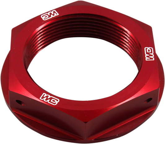 WORKS CONNECTION Honda 24-305 Steering Stem Nut - Red, CNC Machined Aluminum Fitment