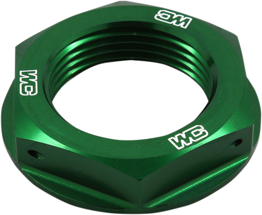 Works Connection Kawasaki 24-338 Steering Stem Nut – Precision CNC Aluminum, Green Fitment