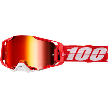 100% Armega Motocross Goggles 50005-00028 C-Bad Red Mirror