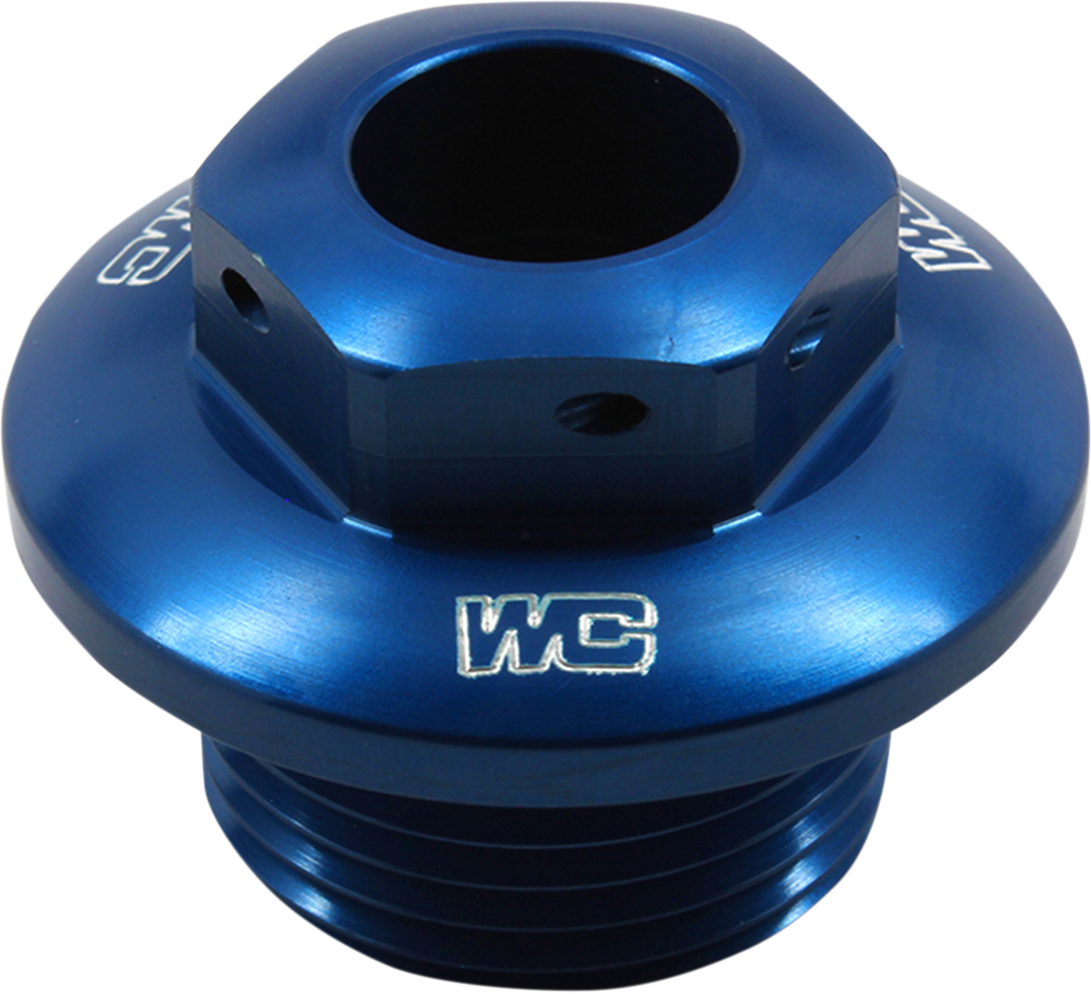 Works Connection KTM 24-400 Steering Stem Nut – Blue, CNC Aluminum Fitment