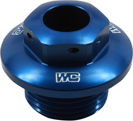Works Connection KTM 24-400 Steering Stem Nut – Blue, CNC Aluminum Fitment
