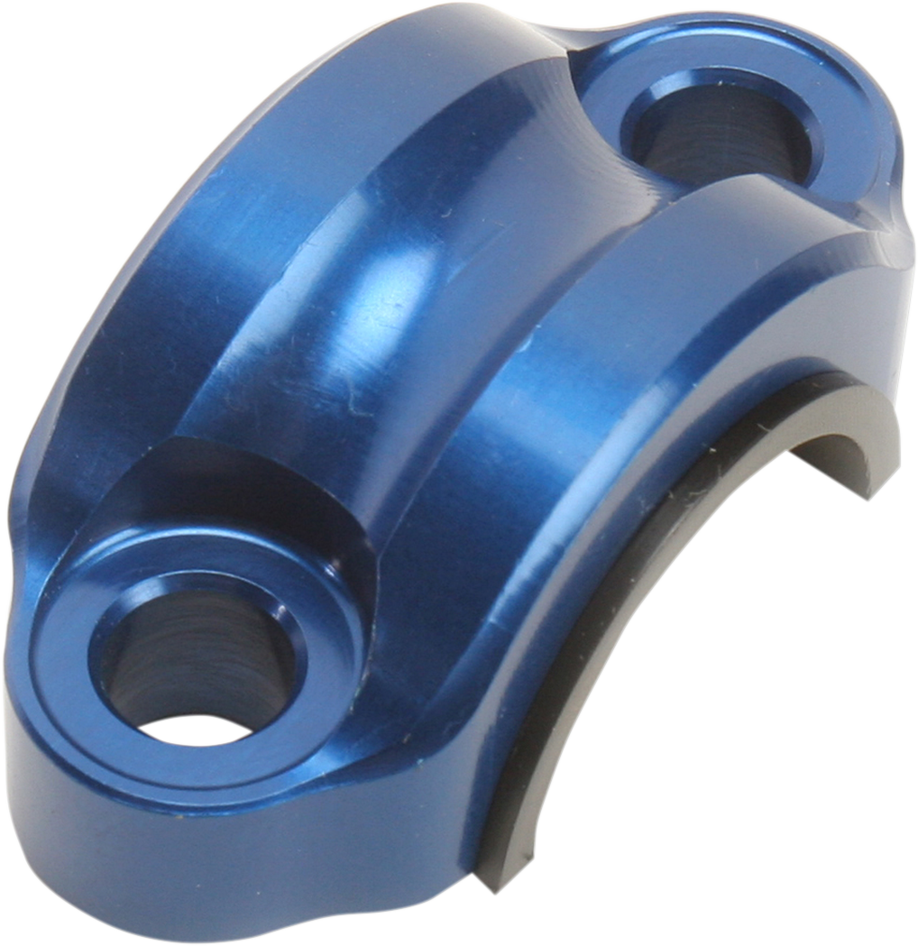 WORKS CONNECTION 31-700 Rotating Master Cylinder Clamp - Blue for Off-Road & Motocross Bikes