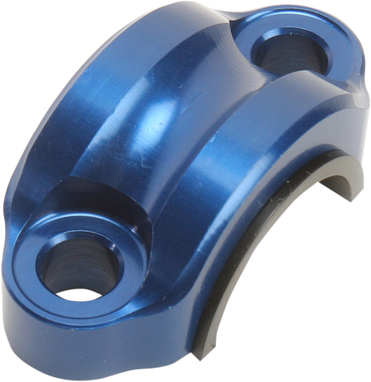 WORKS CONNECTION 31-700 Rotating Master Cylinder Clamp - Blue for Off-Road & Motocross Bikes