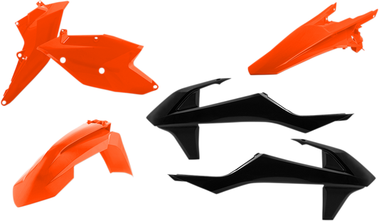 Acerbis 2634065569 Standard Replacement Plastic Kit in OEM Orange and Black for 2017-2019 KTM EX/XC