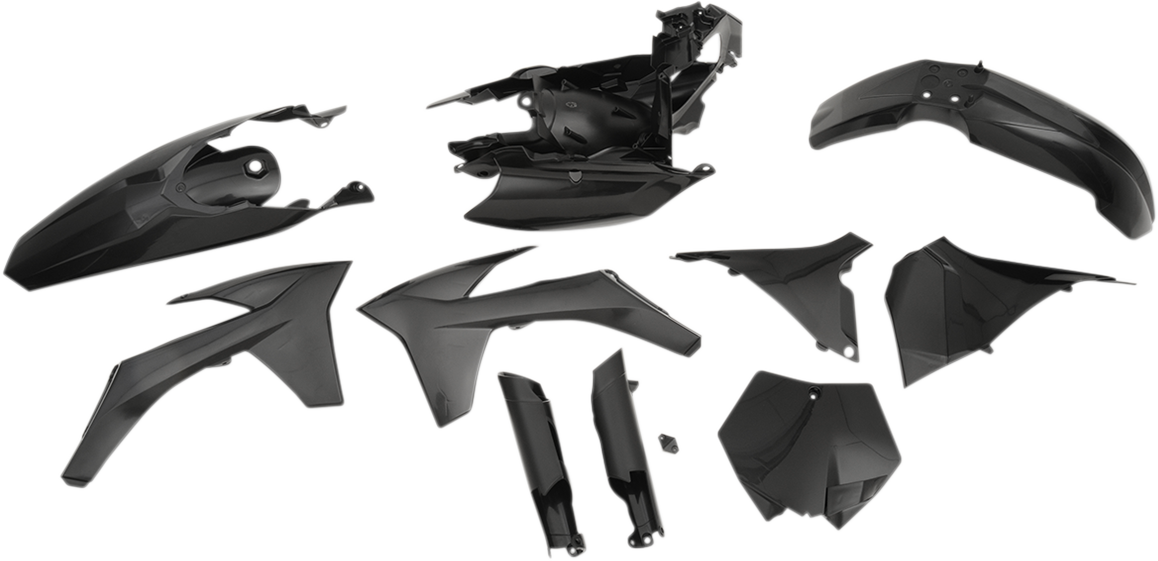 Acerbis 2205280001 Full Replacement Plastic Body Kit in Black for 2011-2012 KTM SX and XC models