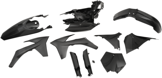 Acerbis 2205280001 Full Replacement Plastic Body Kit in Black for 2011-2012 KTM SX and XC models