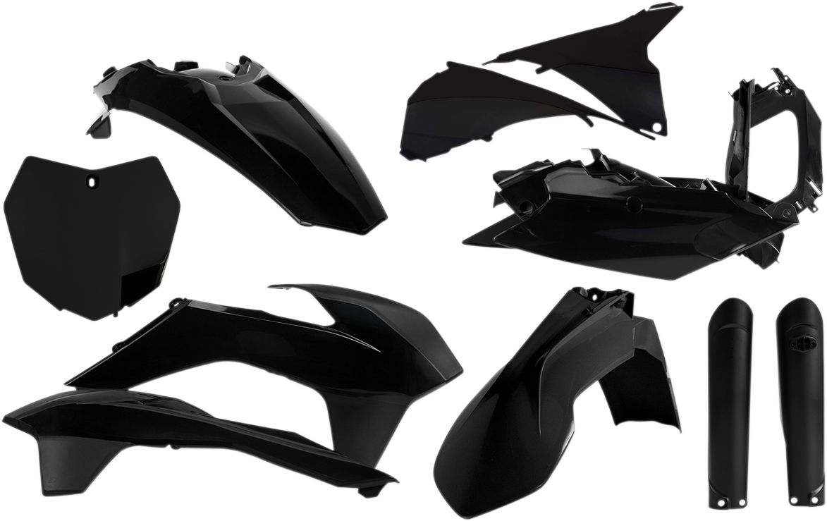 Acerbis 2403090001 Full Replacement Plastic Kit Black for 2015-2016 KTM SX and XC