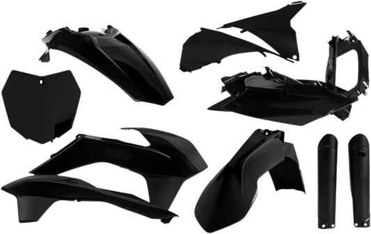 Acerbis 2403090001 Full Replacement Plastic Kit Black for 2015-2016 KTM SX and XC