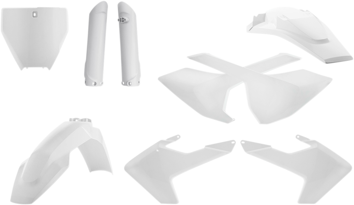 Acerbis 2462600002 Full Replacement Plastic Kit White for 2016-2018 Husqvarna FC/FX/TC/TX