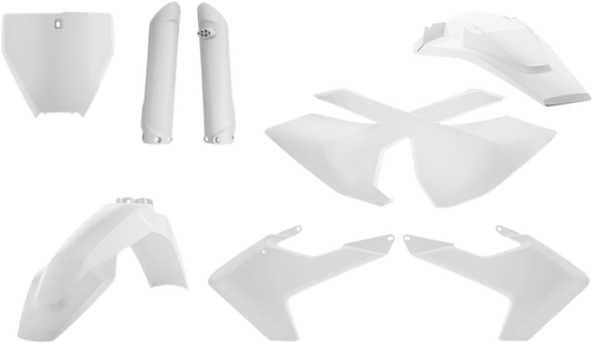 Acerbis 2462600002 Full Replacement Plastic Kit White for 2016-2018 Husqvarna FC/FX/TC/TX
