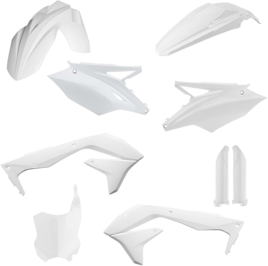 Acerbis 2449570002 Full Body Plastic Kit in White for 2016-2017 Kawasaki KX450F motorcycles