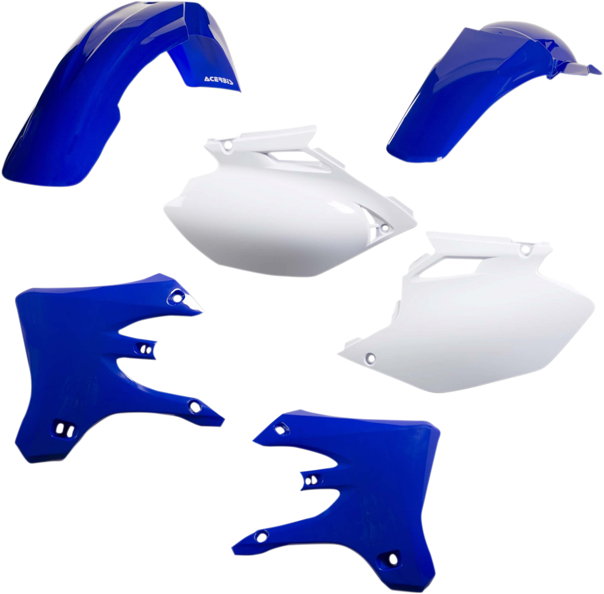 Acerbis 2041200206 Standard Replacement Plastic Kit in Blue and White for 2005 Yamaha WR250F and WR450F
