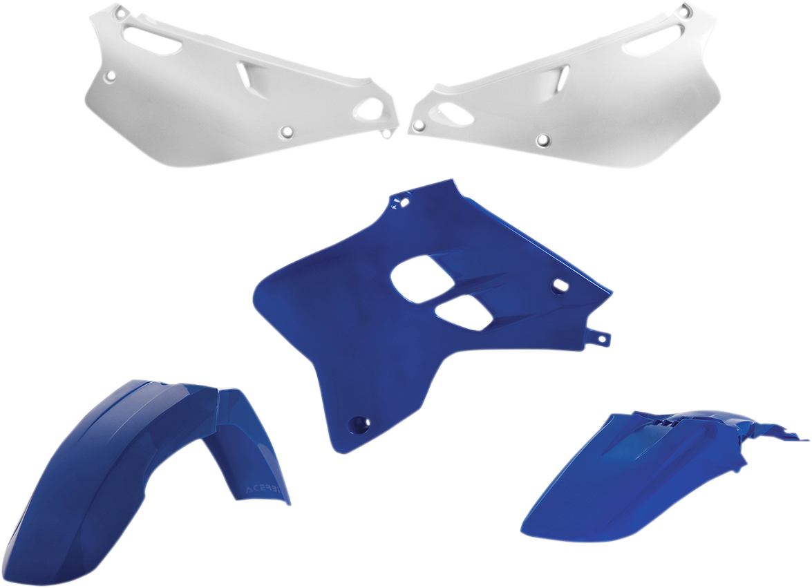 Acerbis 2041240242 Standard Replacement Plastic Kit in Blue and White for 1993-2001 Yamaha YZ80