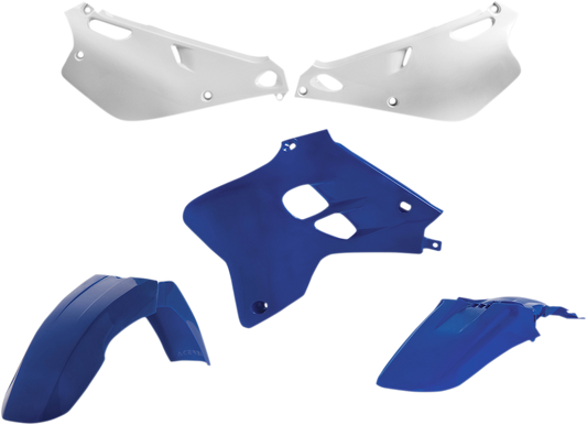 Acerbis 2041240242 Standard Replacement Plastic Kit in Blue and White for 1993-2001 Yamaha YZ80