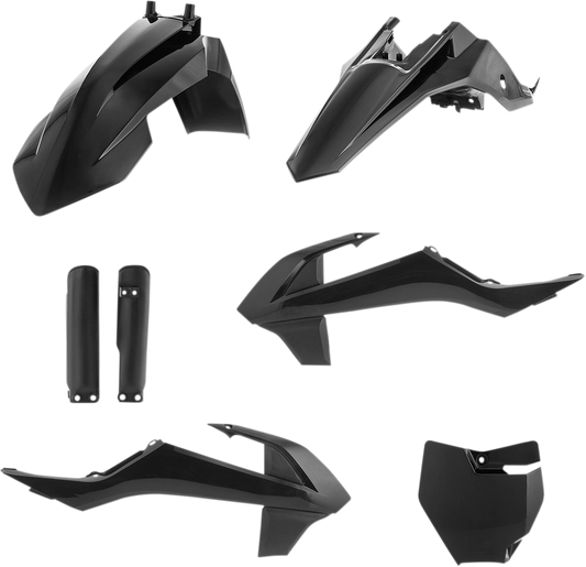 Acerbis 2449600001 Full Replacement Plastic Kit in Black for 2016-2018 KTM 65 SX