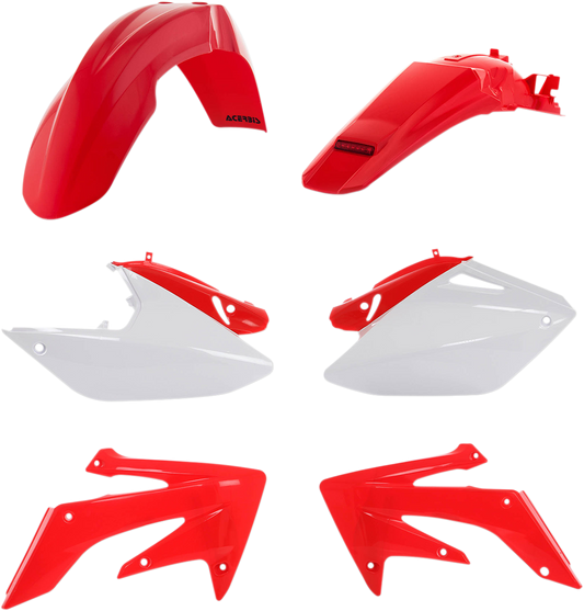 Acerbis 2040970206 Standard Body Plastic Kit in OEM Red and White for 2004-2018 Honda CRF250X