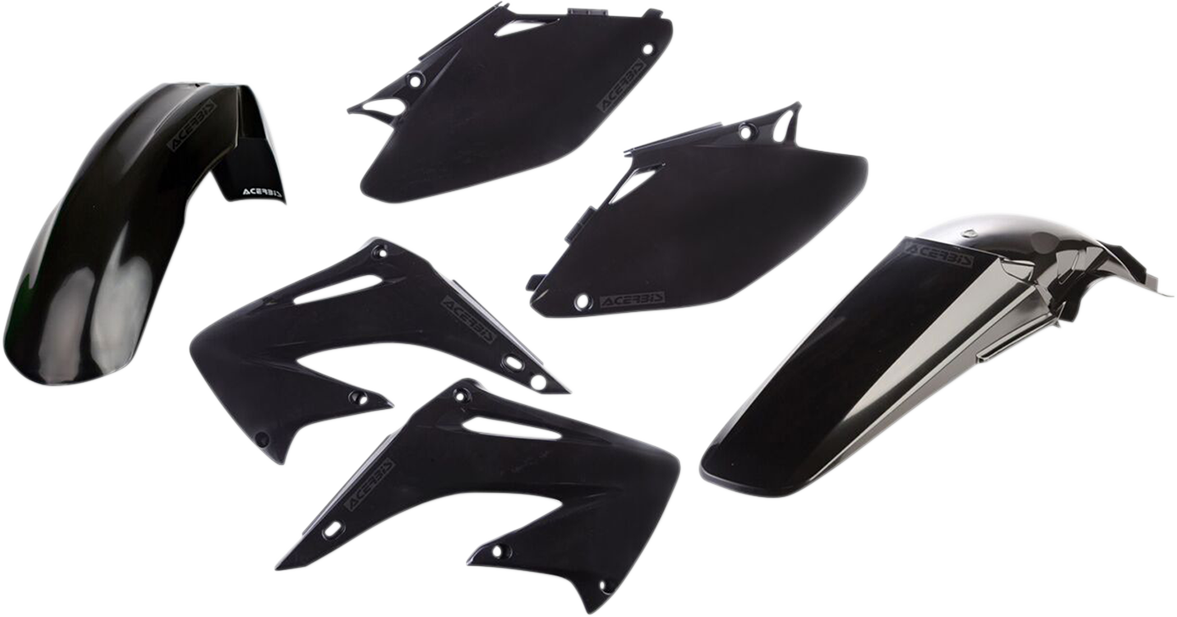 Acerbis 2070970001 Standard Replacement Body Kit in Black for 2002-2003 Honda CR125R and CR250R